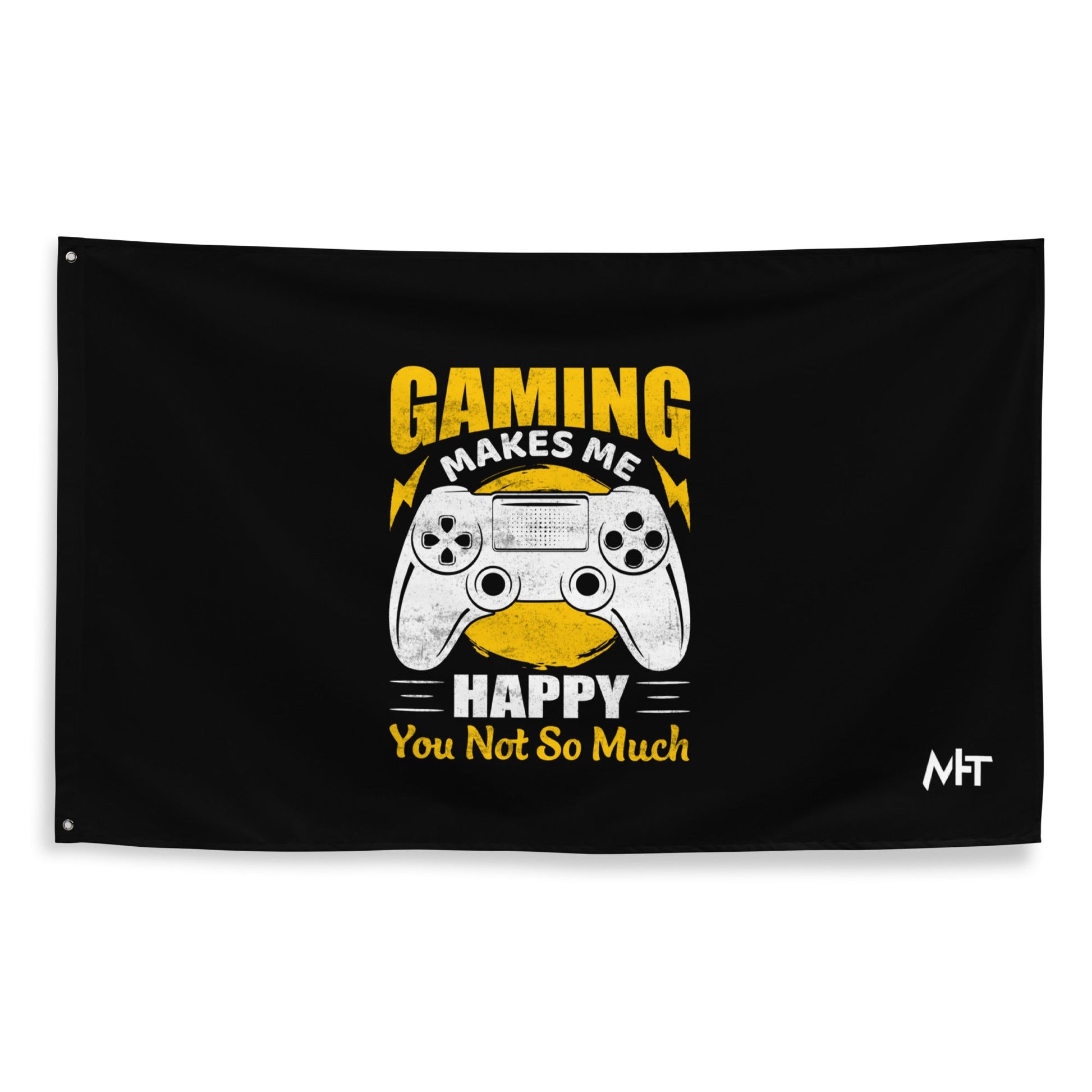Gaming Makes me Happy (MAHFUZ) - Flag by DarkByteGear