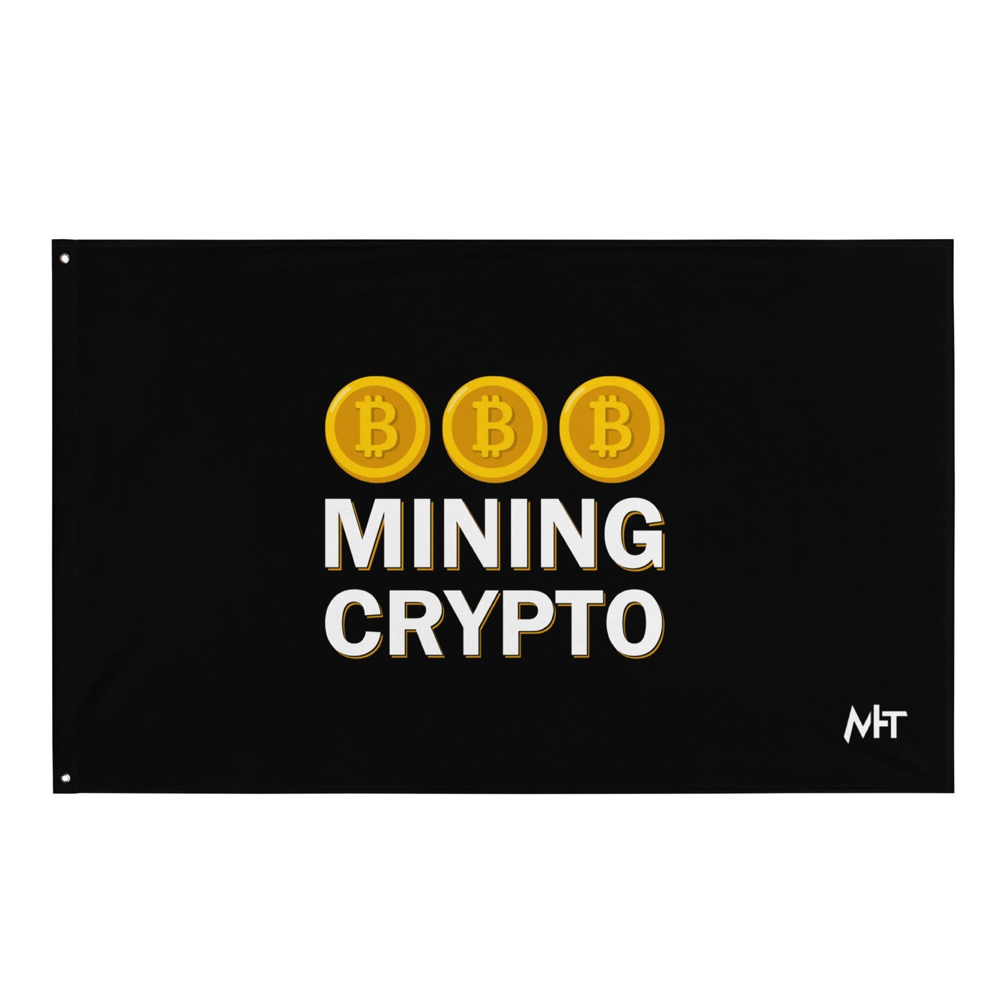 Mining Crypto - Flag by DarkByteGear
