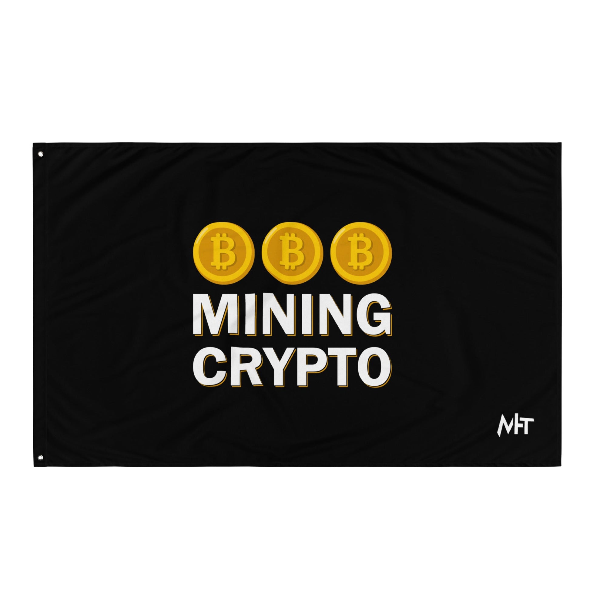 Mining Crypto - Flag by DarkByteGear