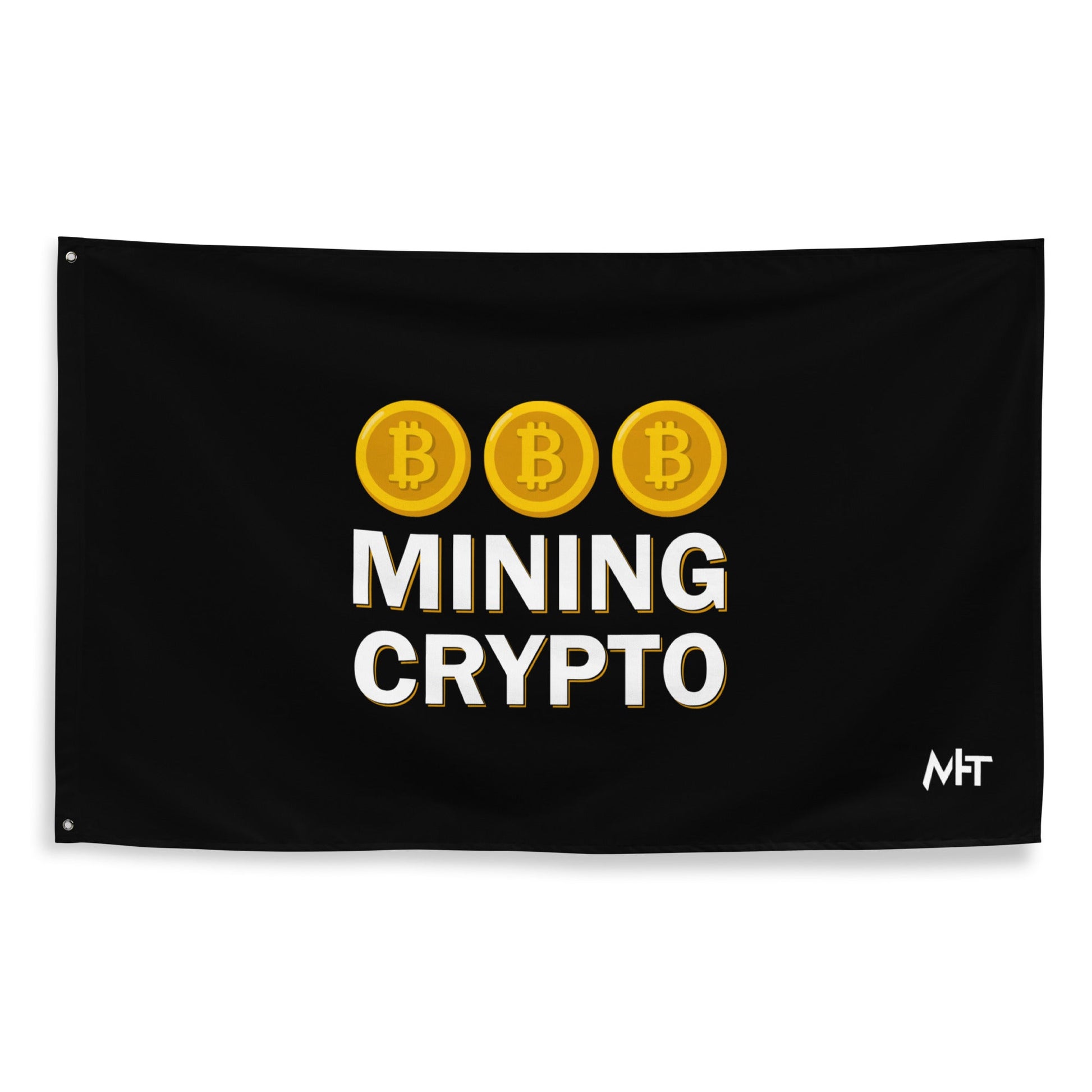 Mining Crypto - Flag by DarkByteGear