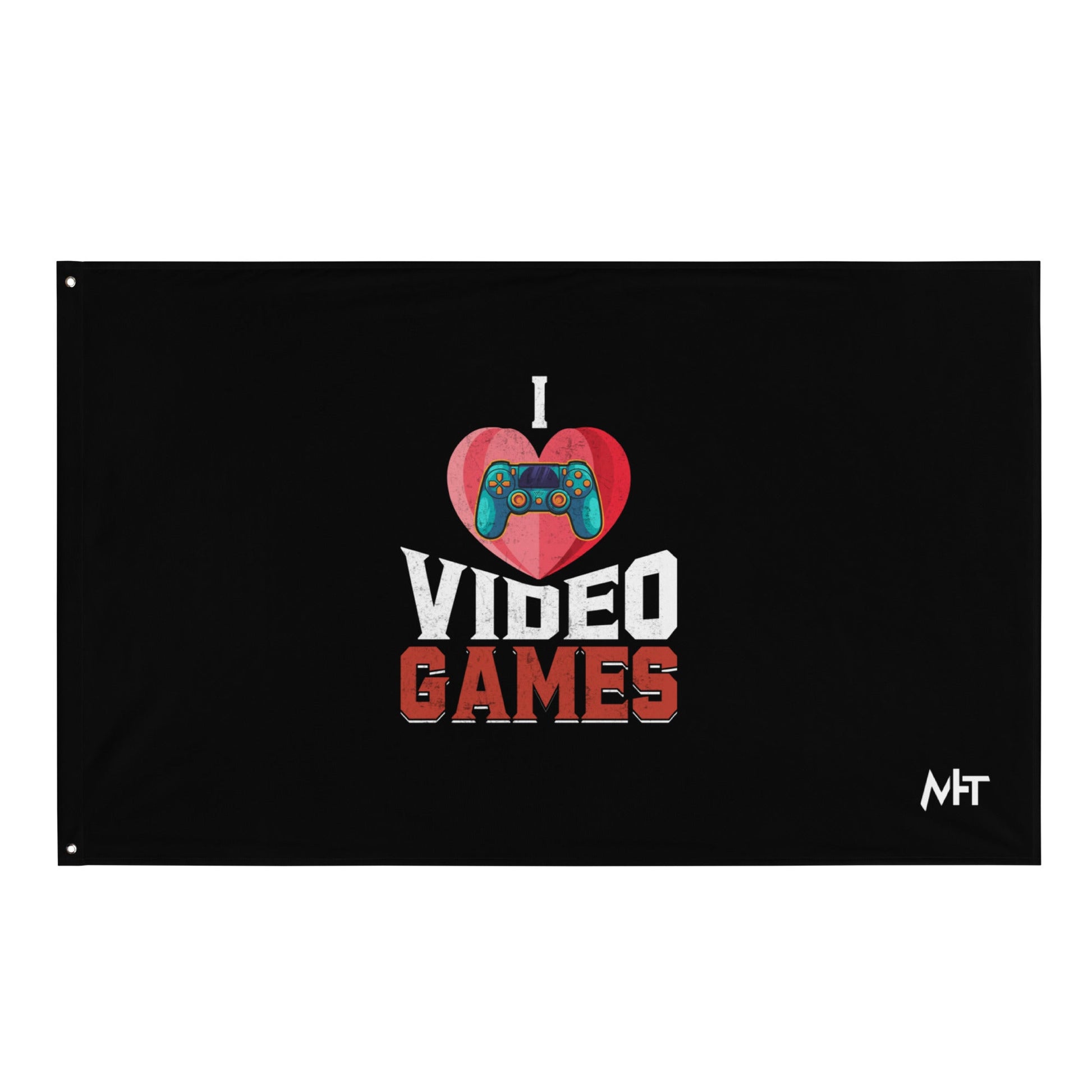 I love Video Games - Flag by DarkByteGear