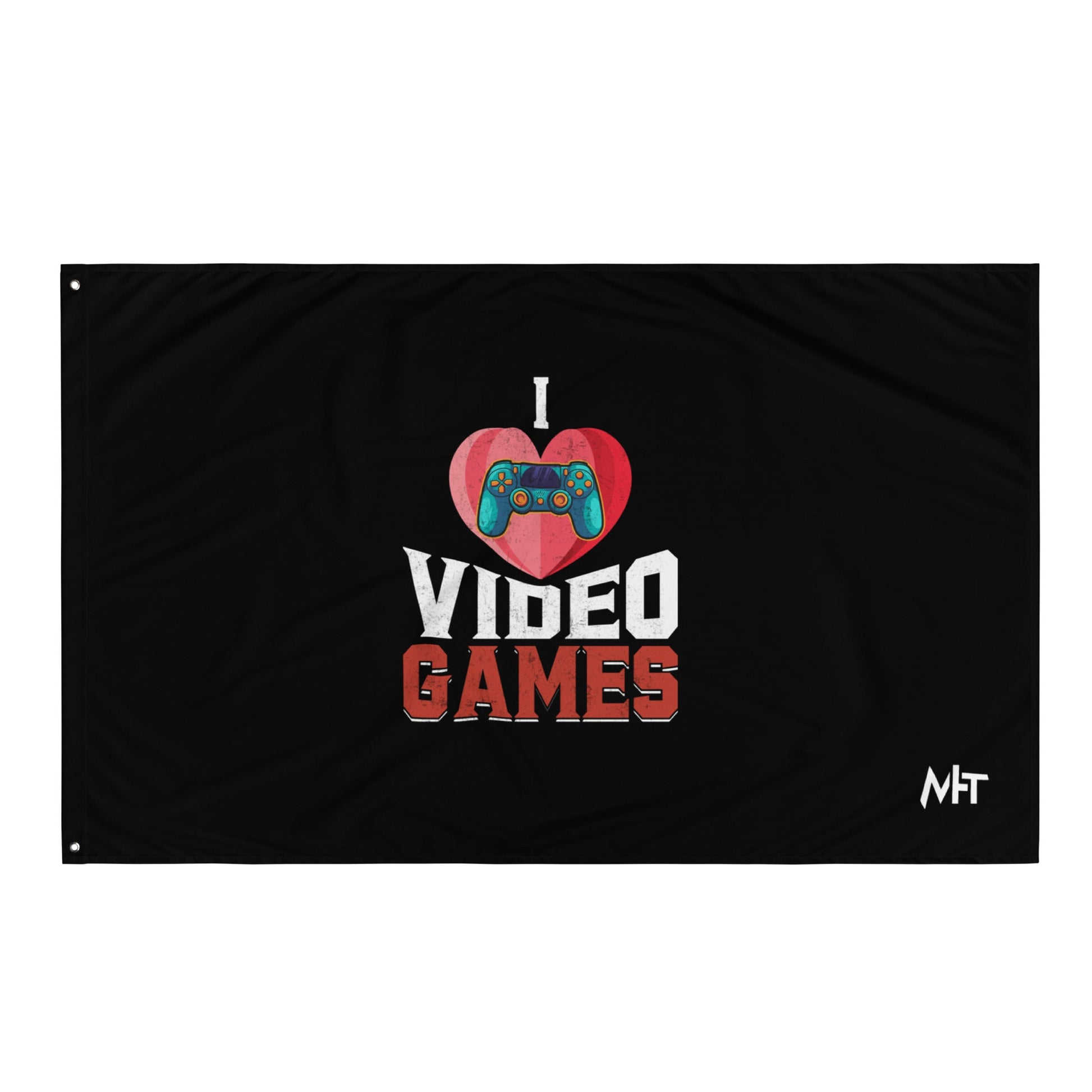 I love Video Games - Flag by DarkByteGear