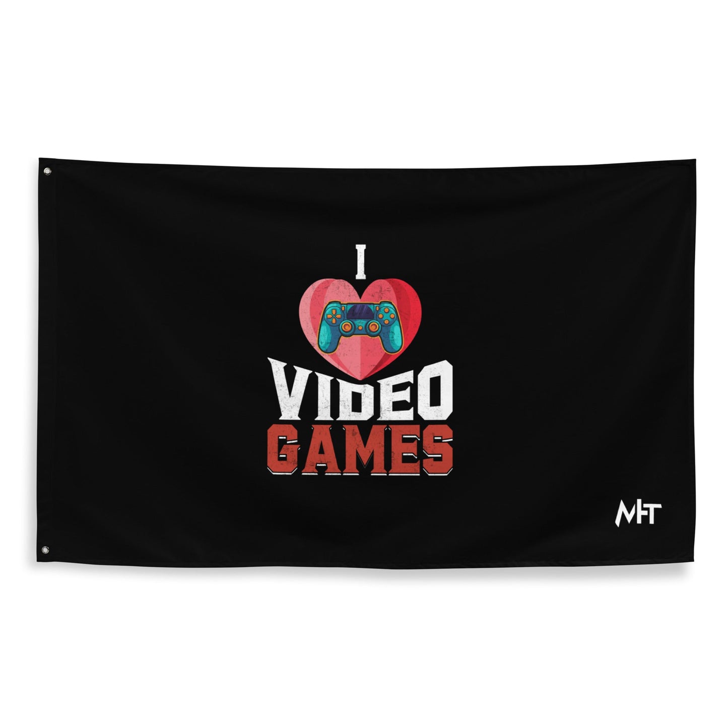 I love Video Games - Flag by DarkByteGear