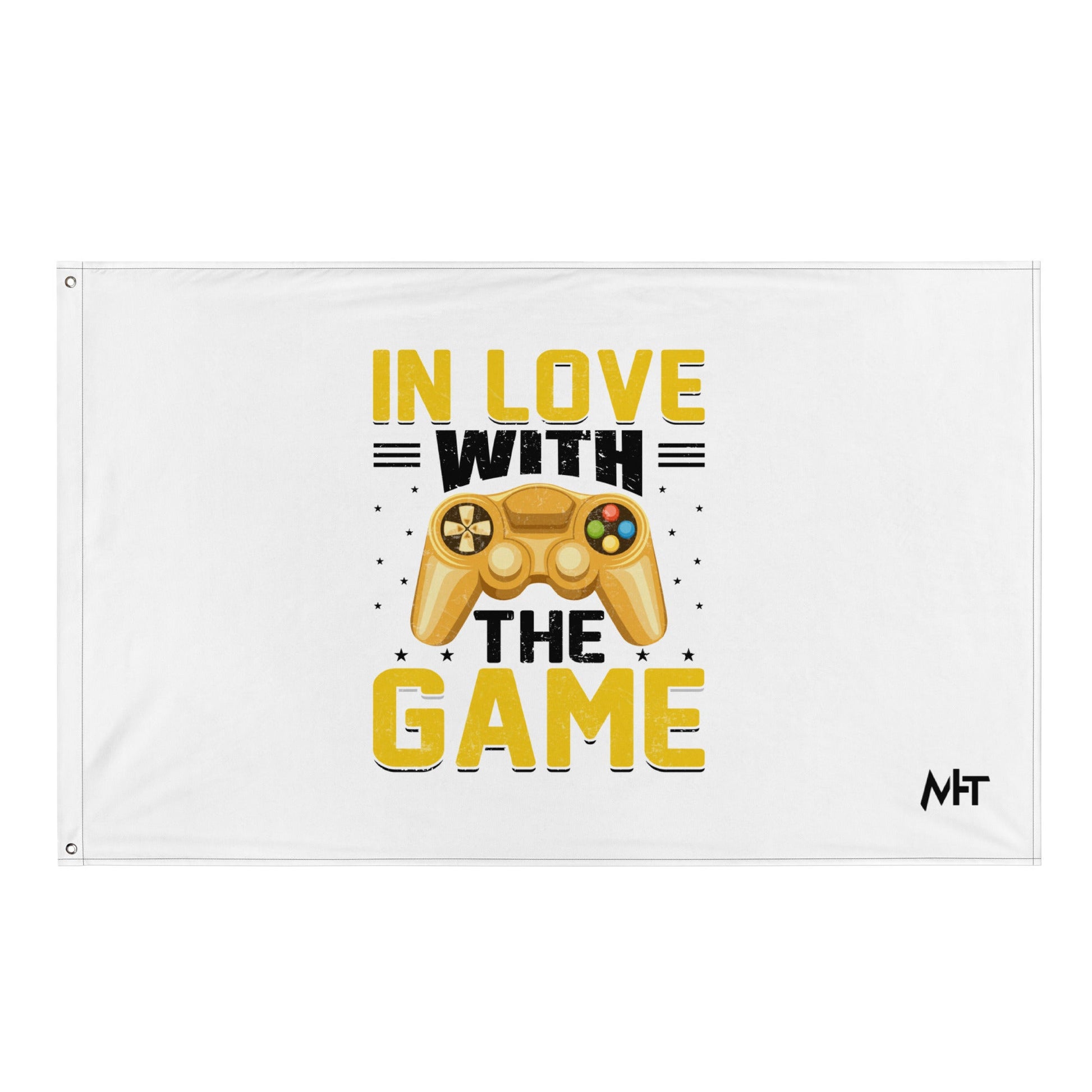 In Love With The Game in Dark Text - Flag by DarkByteGear