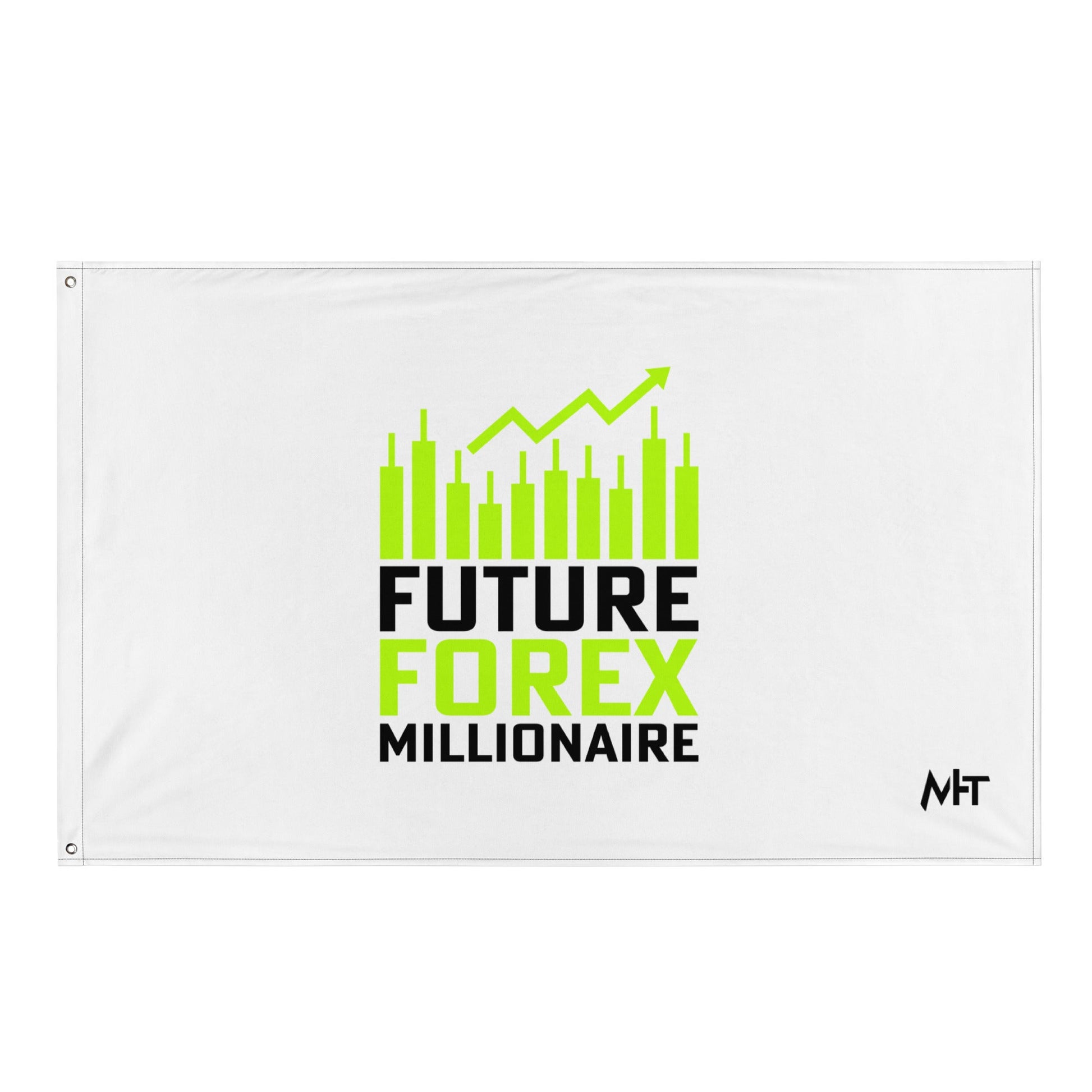 Future Forex Millionaire in Dark Text - Flag by DarkByteGear