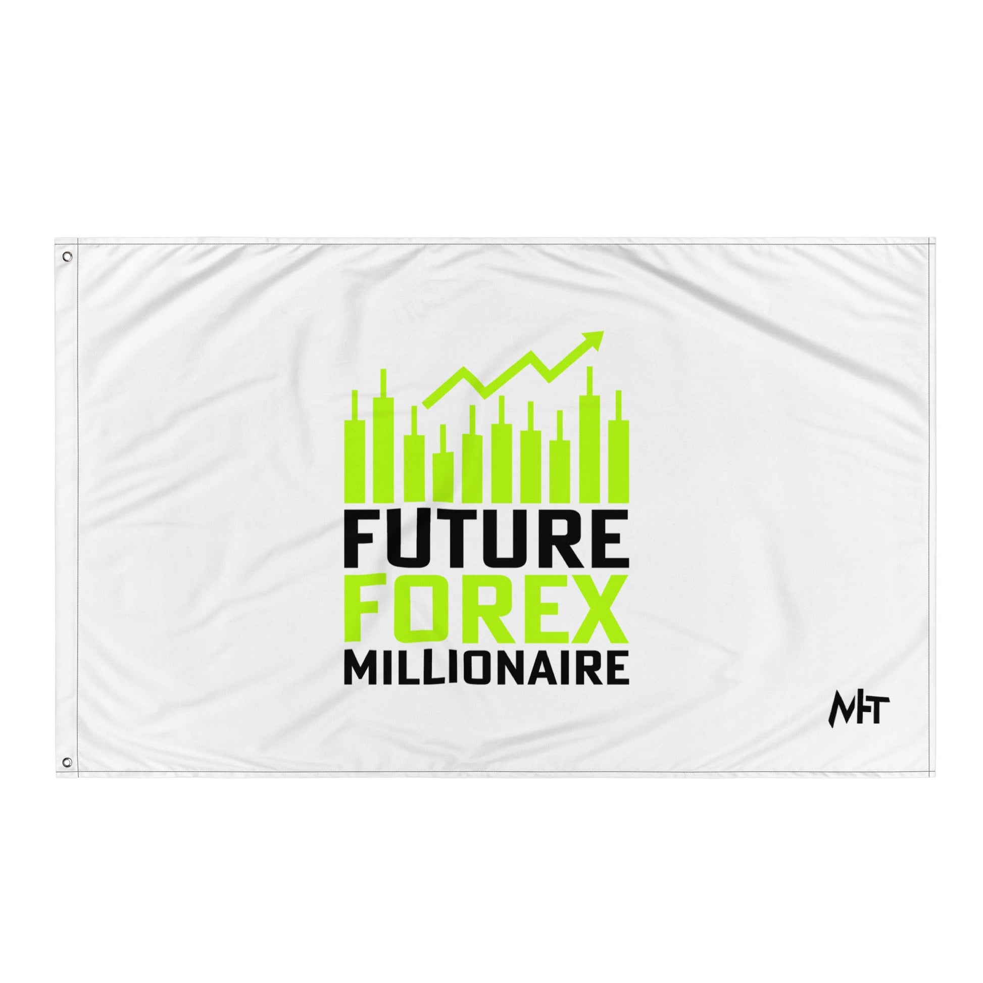 Future Forex Millionaire in Dark Text - Flag by DarkByteGear