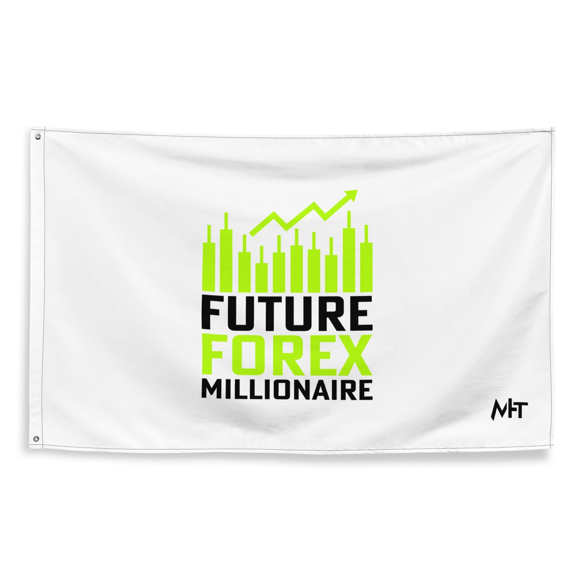 Future Forex Millionaire in Dark Text - Flag by DarkByteGear