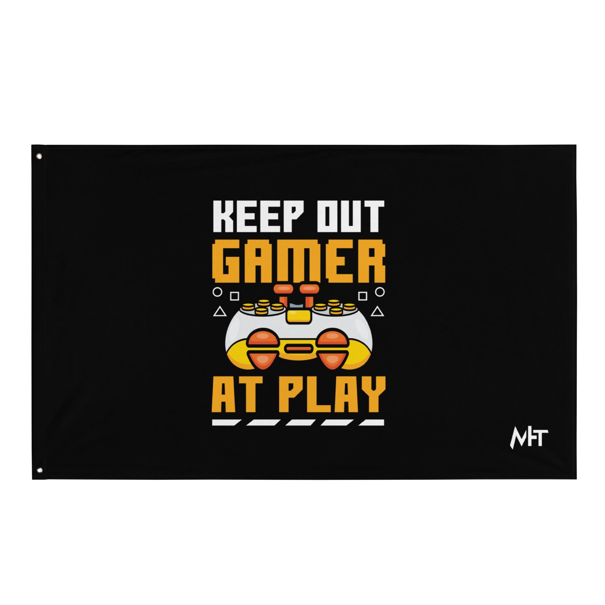 Keep Out Gamer At Play Rima 7 - Flag by DarkByteGear