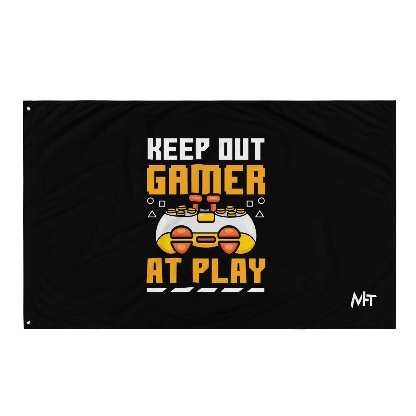 Keep Out Gamer At Play Rima 7 - Flag by DarkByteGear