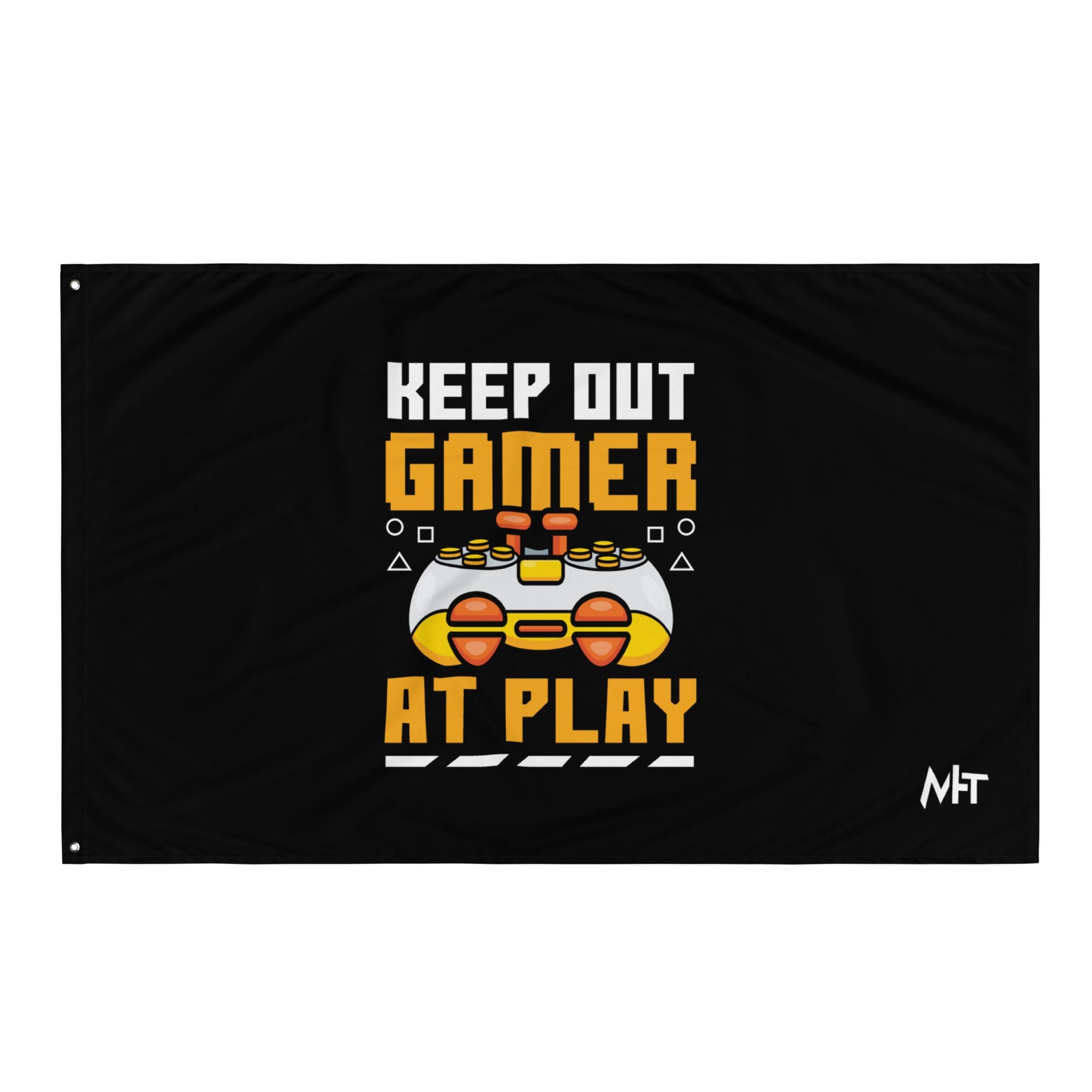 Keep Out Gamer At Play Rima 7 - Flag by DarkByteGear