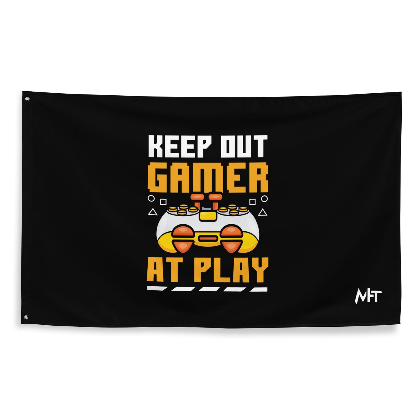 Keep Out Gamer At Play Rima 7 - Flag by DarkByteGear