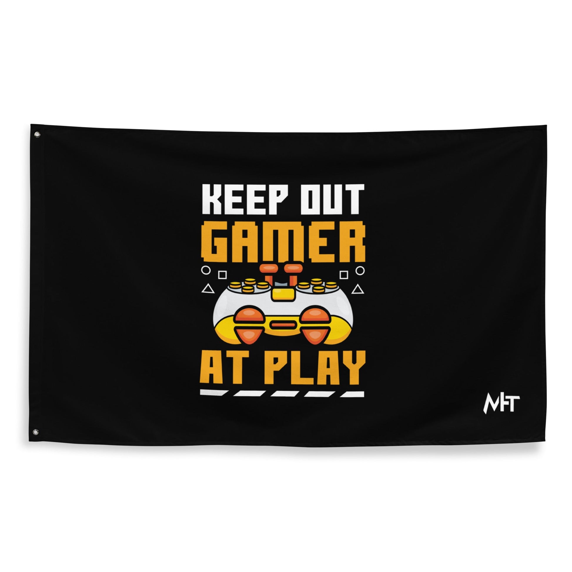 Keep Out Gamer At Play Rima 7 - Flag by DarkByteGear