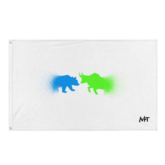 Bearish And Bullish (DB) in Light color - Flag by DarkByteGear