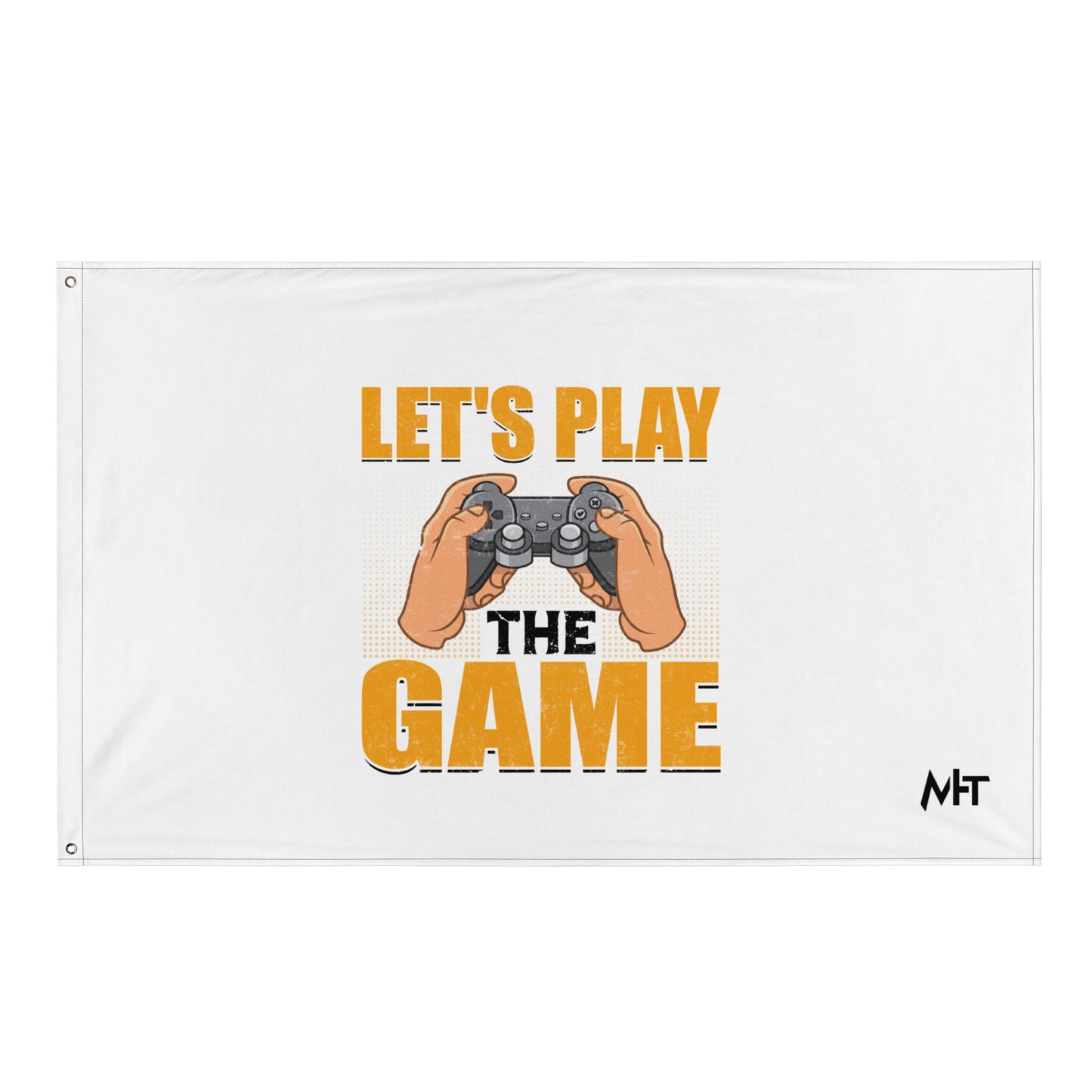 Let's Play the Game in Dark Text - Flag by DarkByteGear