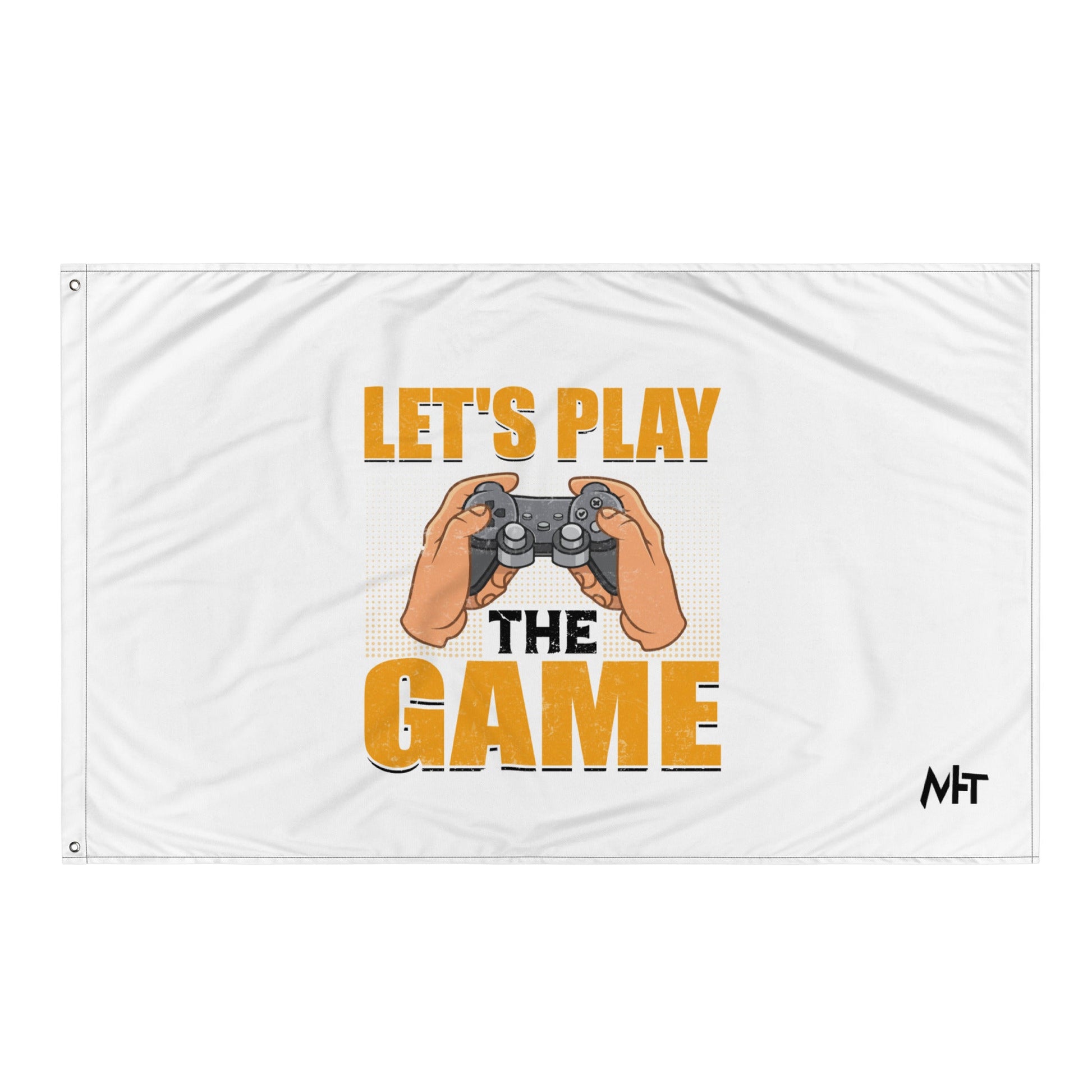 Let's Play the Game in Dark Text - Flag by DarkByteGear