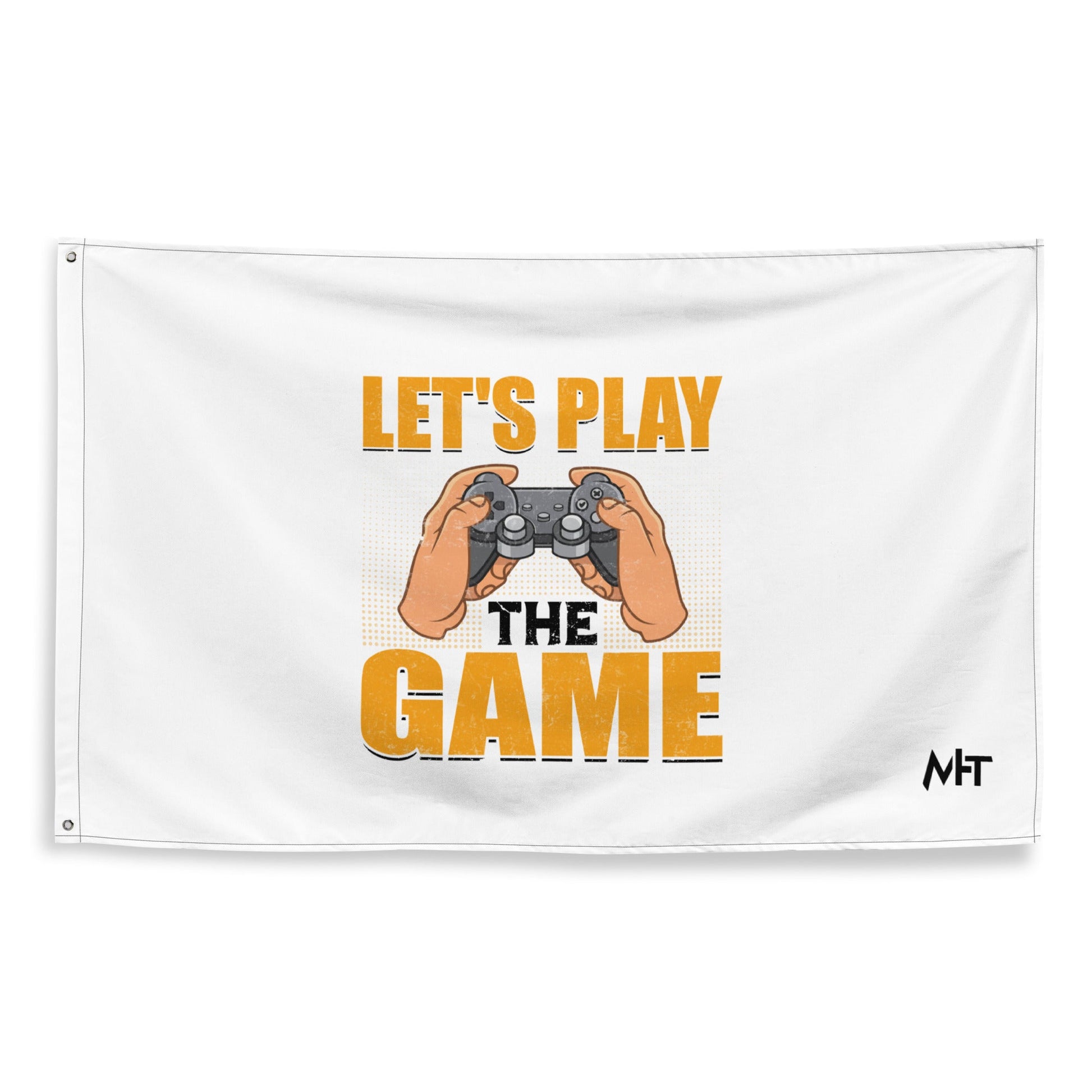 Let's Play the Game in Dark Text - Flag by DarkByteGear