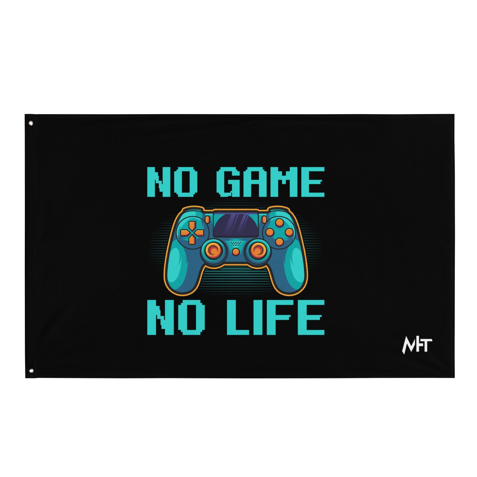 No Game; No Life - Flag by DarkByteGear