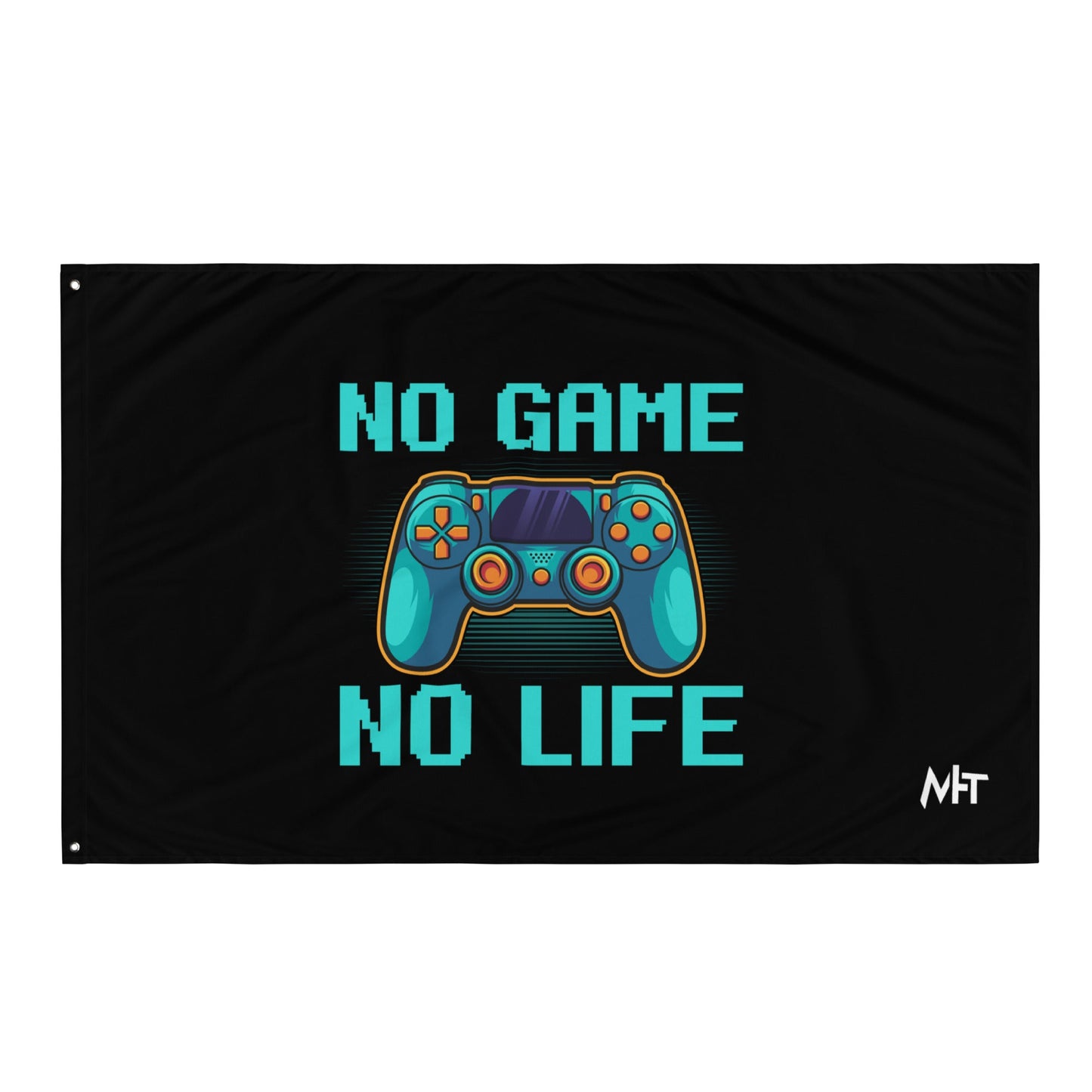 No Game; No Life - Flag by DarkByteGear
