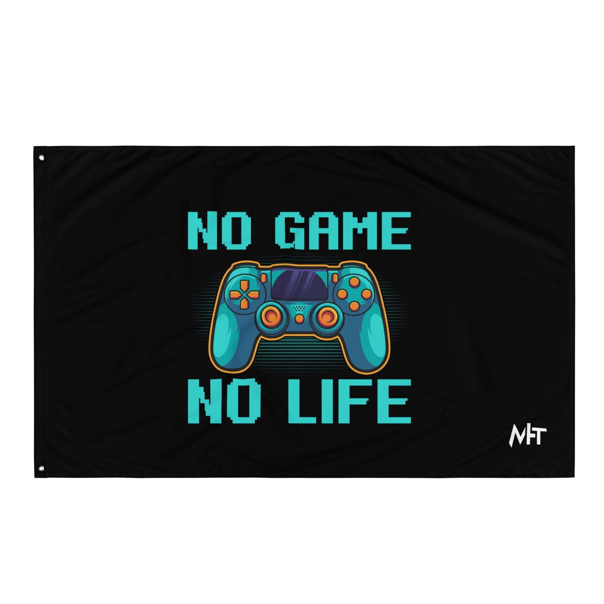 No Game; No Life - Flag by DarkByteGear