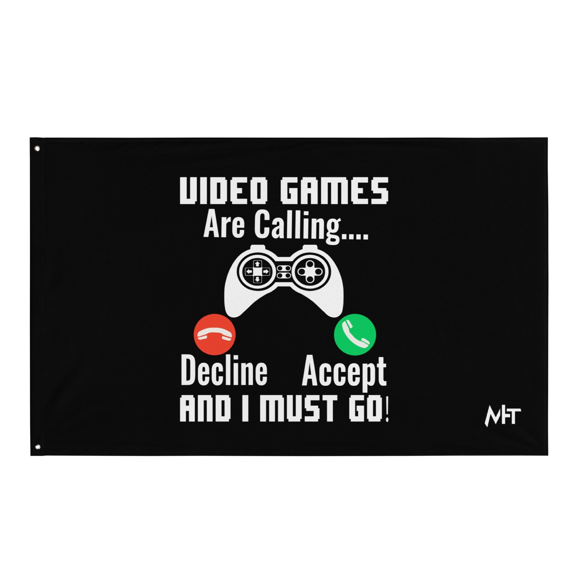 Video Games are Calling and I must Go Rima 18 - Flag by DarkByteGear