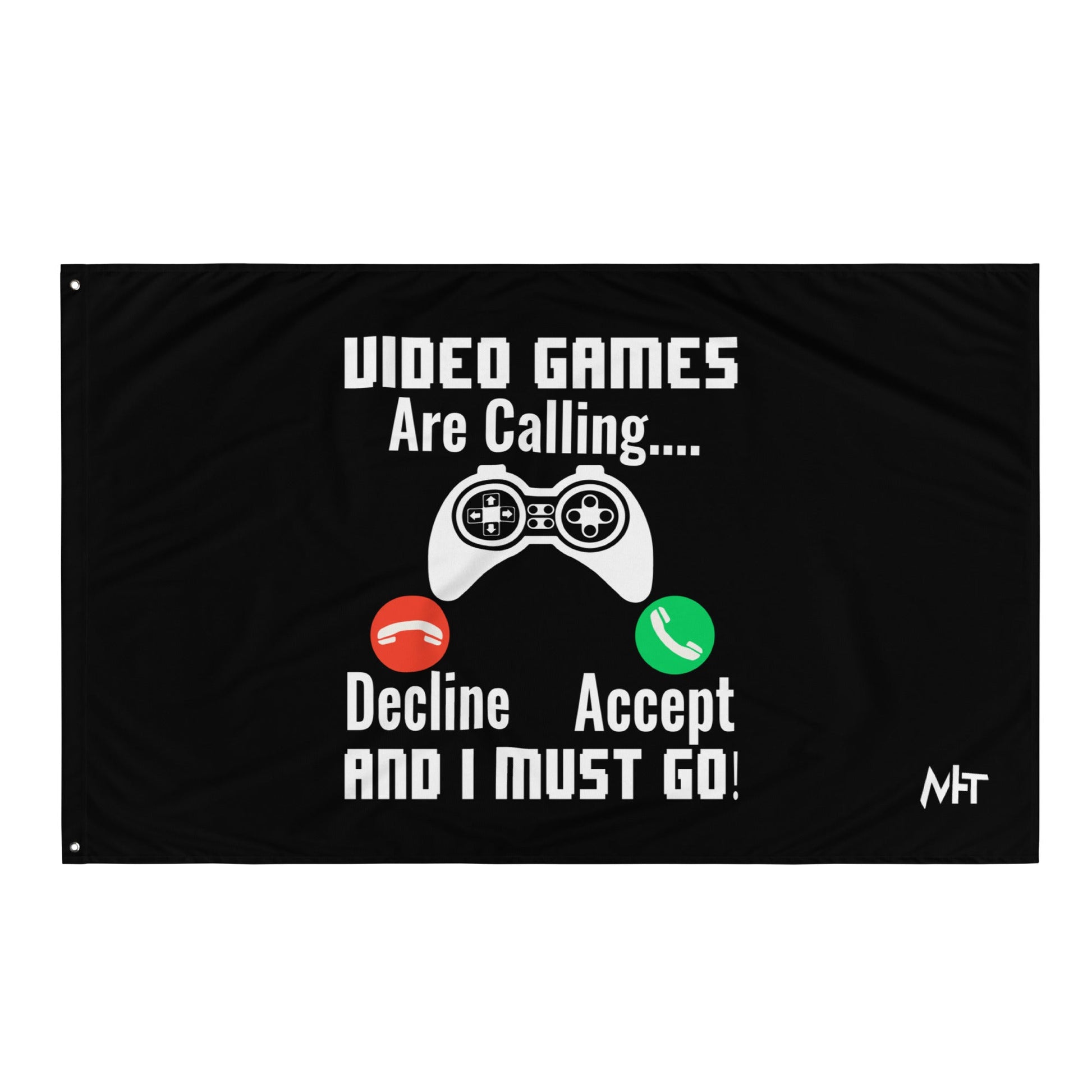 Video Games are Calling and I must Go Rima 18 - Flag by DarkByteGear