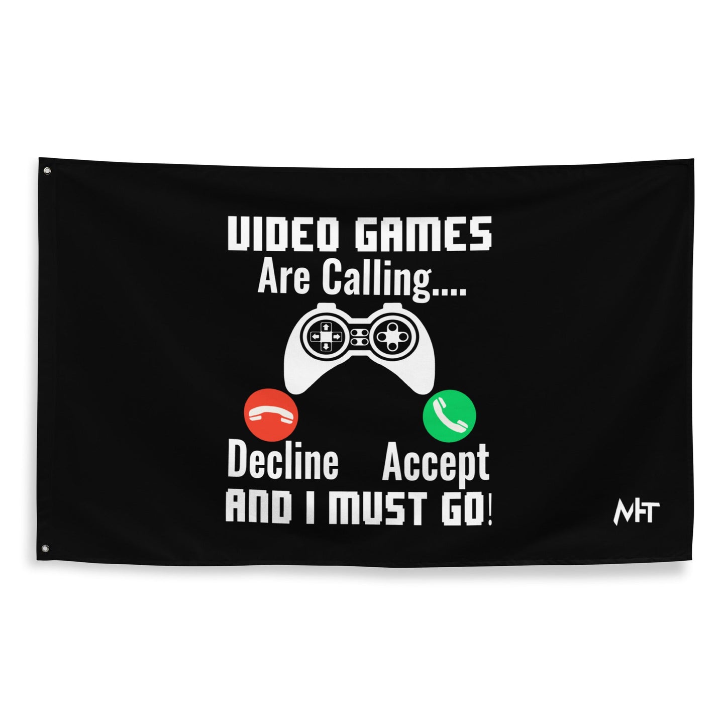 Video Games are Calling and I must Go Rima 18 - Flag by DarkByteGear
