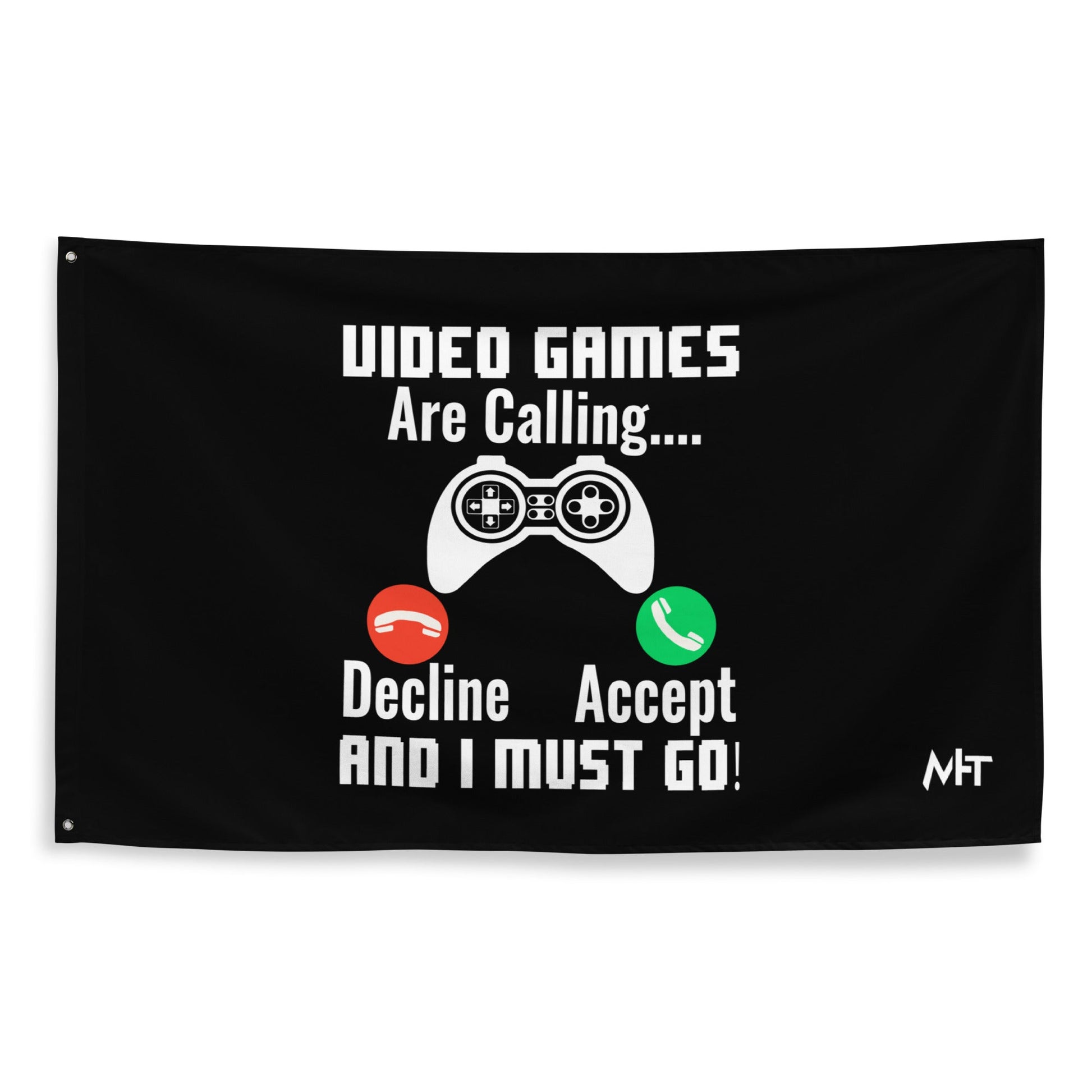 Video Games are Calling and I must Go Rima 18 - Flag by DarkByteGear