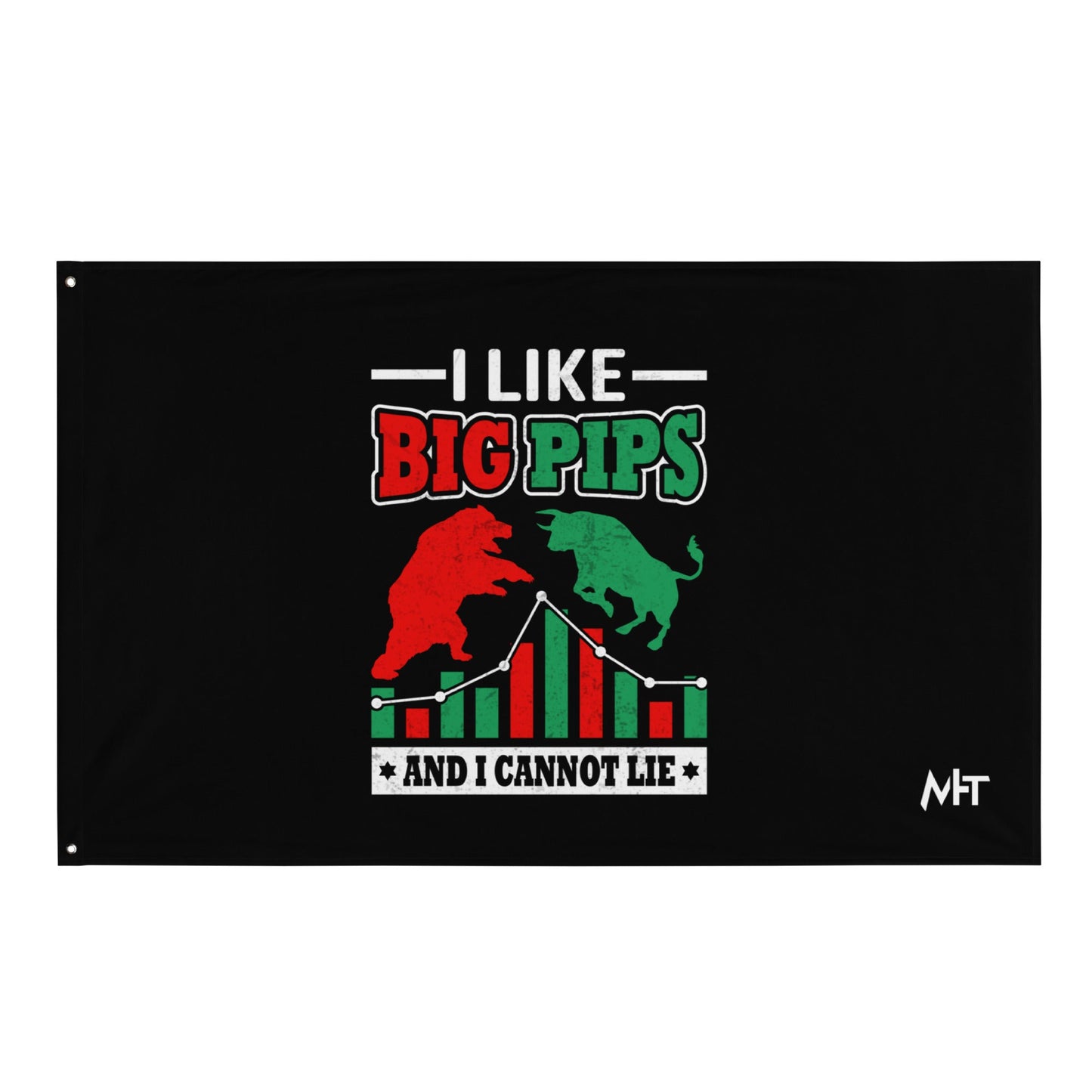 I Like Big Pips and I cannot Lie - Flag by DarkByteGear