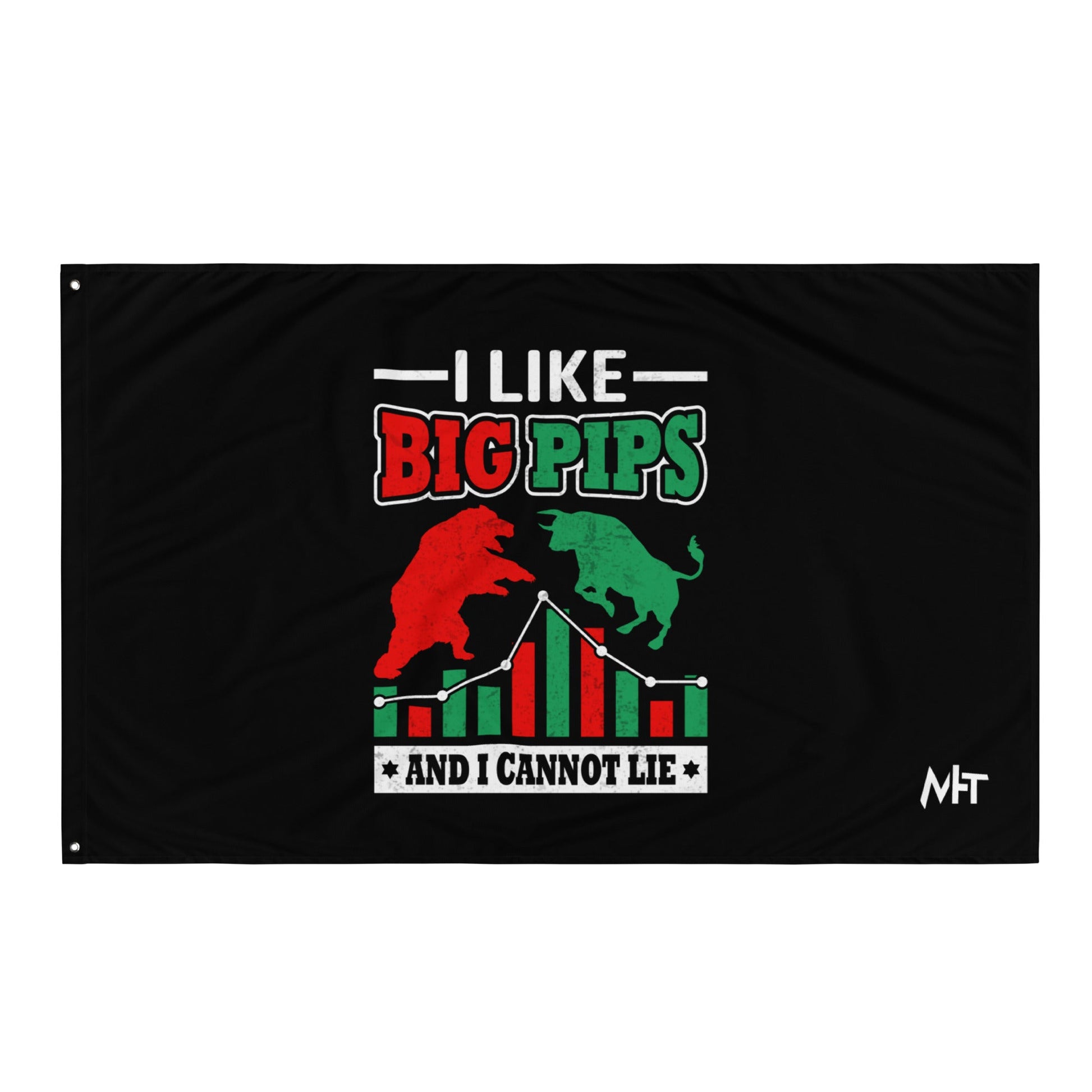 I Like Big Pips and I cannot Lie - Flag by DarkByteGear