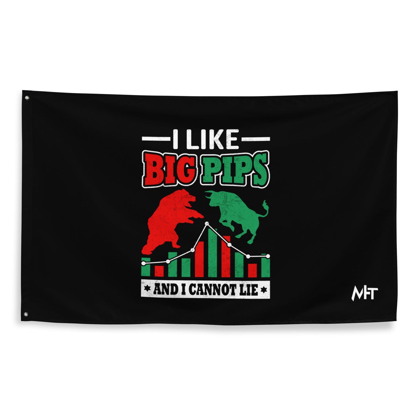 I Like Big Pips and I cannot Lie - Flag by DarkByteGear