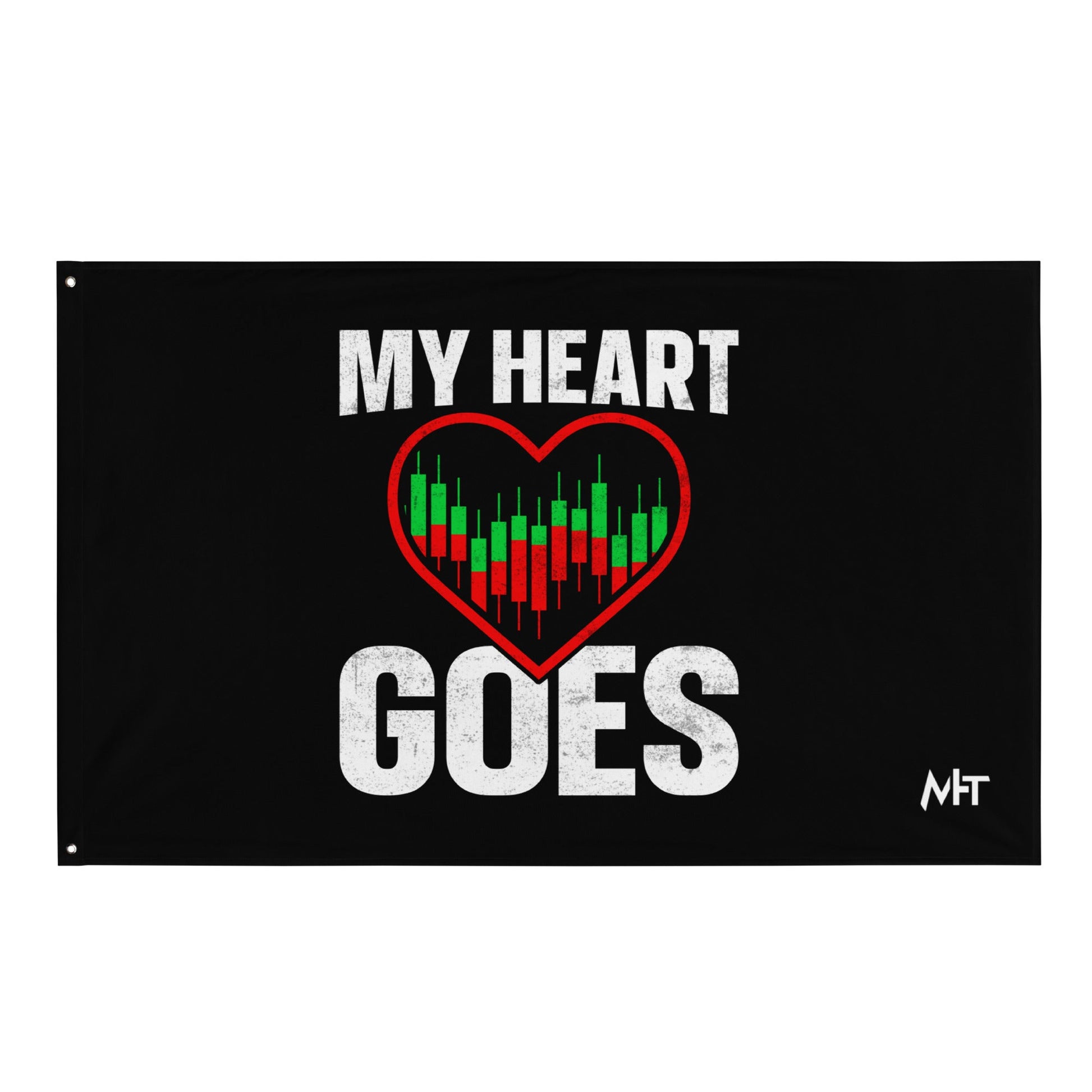 My Heart Goes - Flag by DarkByteGear