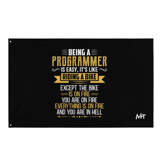 Being a Programmer is easy V2 - Flag by DarkByteGear
