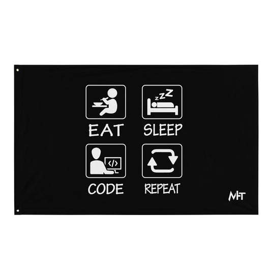 Eat, Sleep, Code, Repeat V1 - Flag by DarkByteGear
