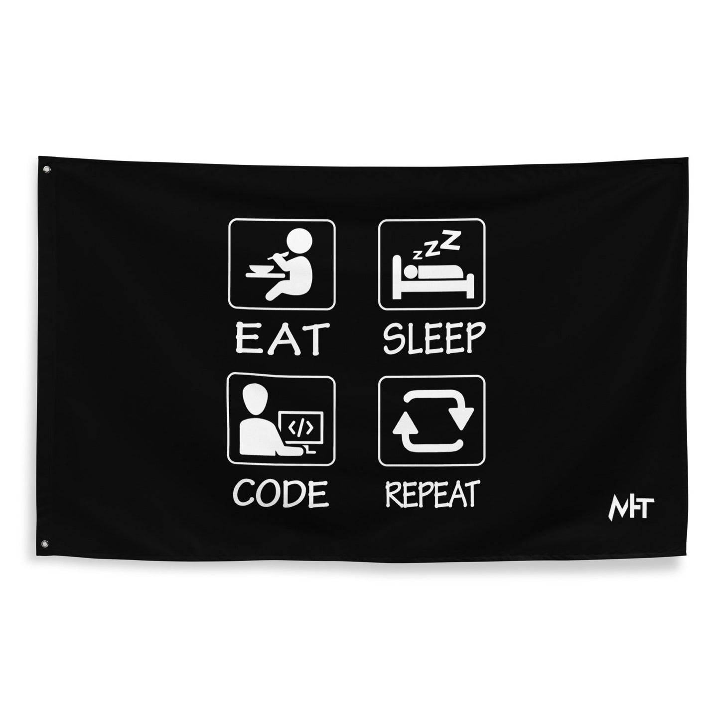 Eat, Sleep, Code, Repeat V1 - Flag by DarkByteGear