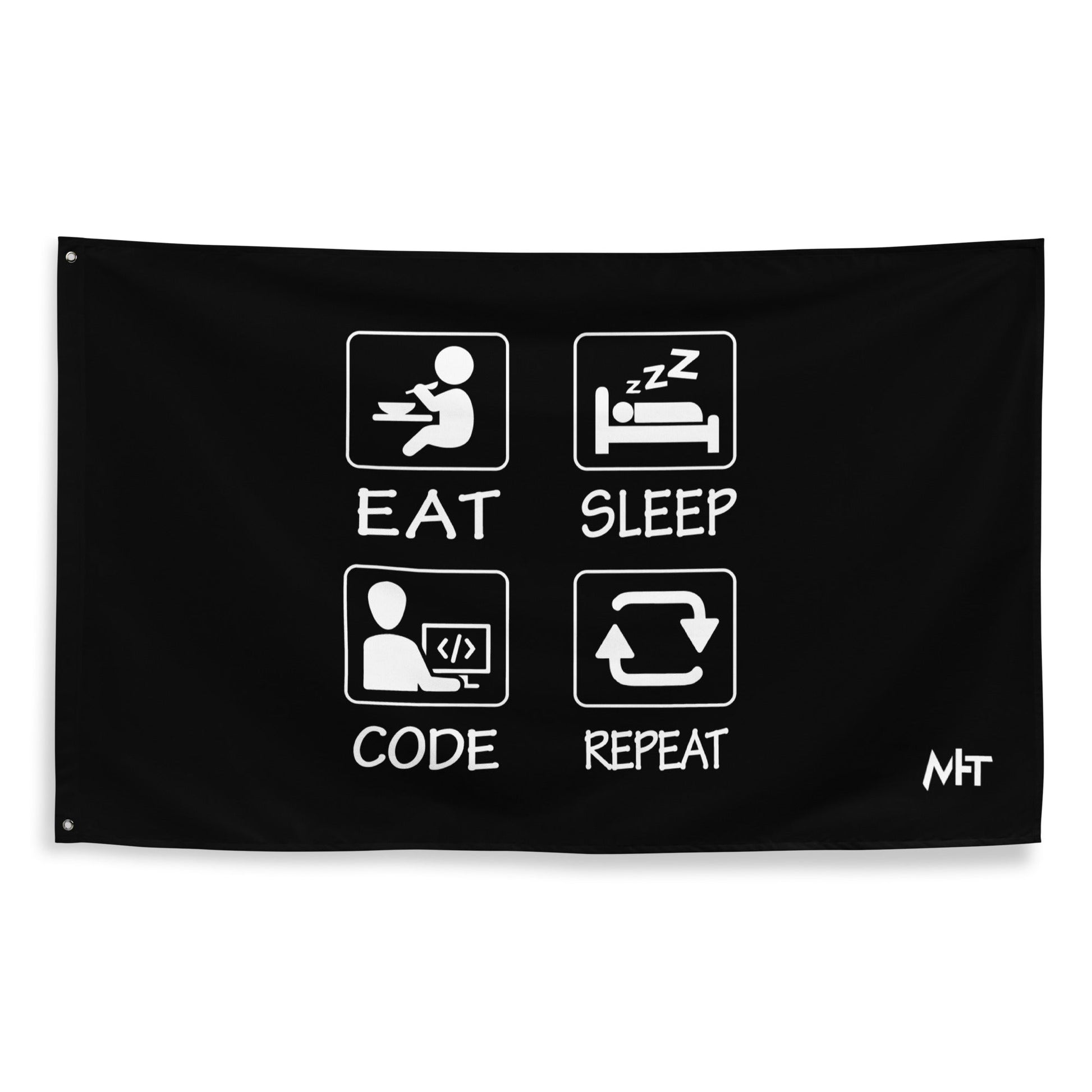 Eat, Sleep, Code, Repeat V1 - Flag by DarkByteGear
