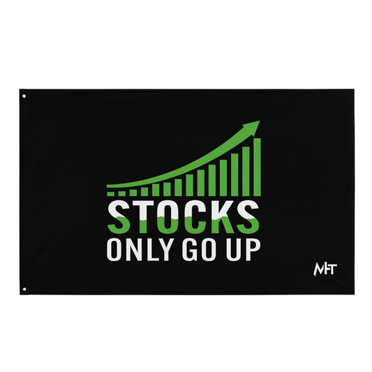 Stocks only Go up - Flag by DarkByteGear