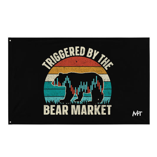 Triggered by the Bear Market - Flag by DarkByteGear