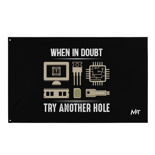 When in doubt, Try another hole V1 - Flag by DarkByteGear