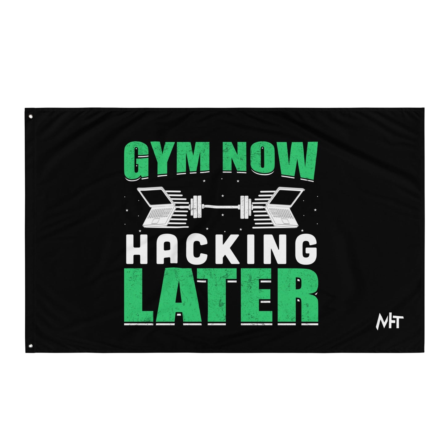 Gym now, hacking later - Flag by DarkByteGear