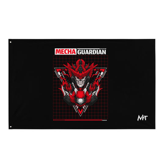 Red Mecha Guardian - Flag by DarkByteGear