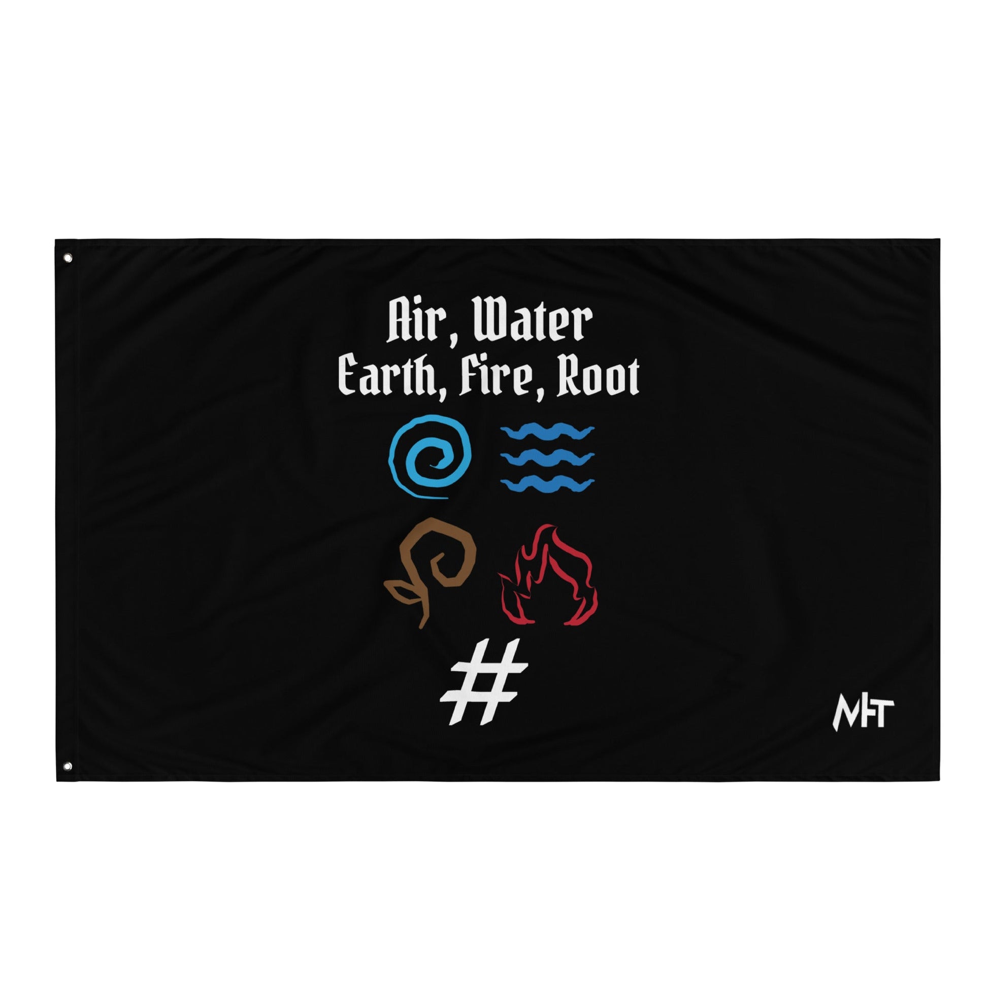 Air, Water, Earth, Fire, Root - Flag by DarkByteGear