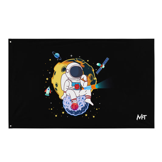 Astranaut catching stars - Flag by DarkByteGear