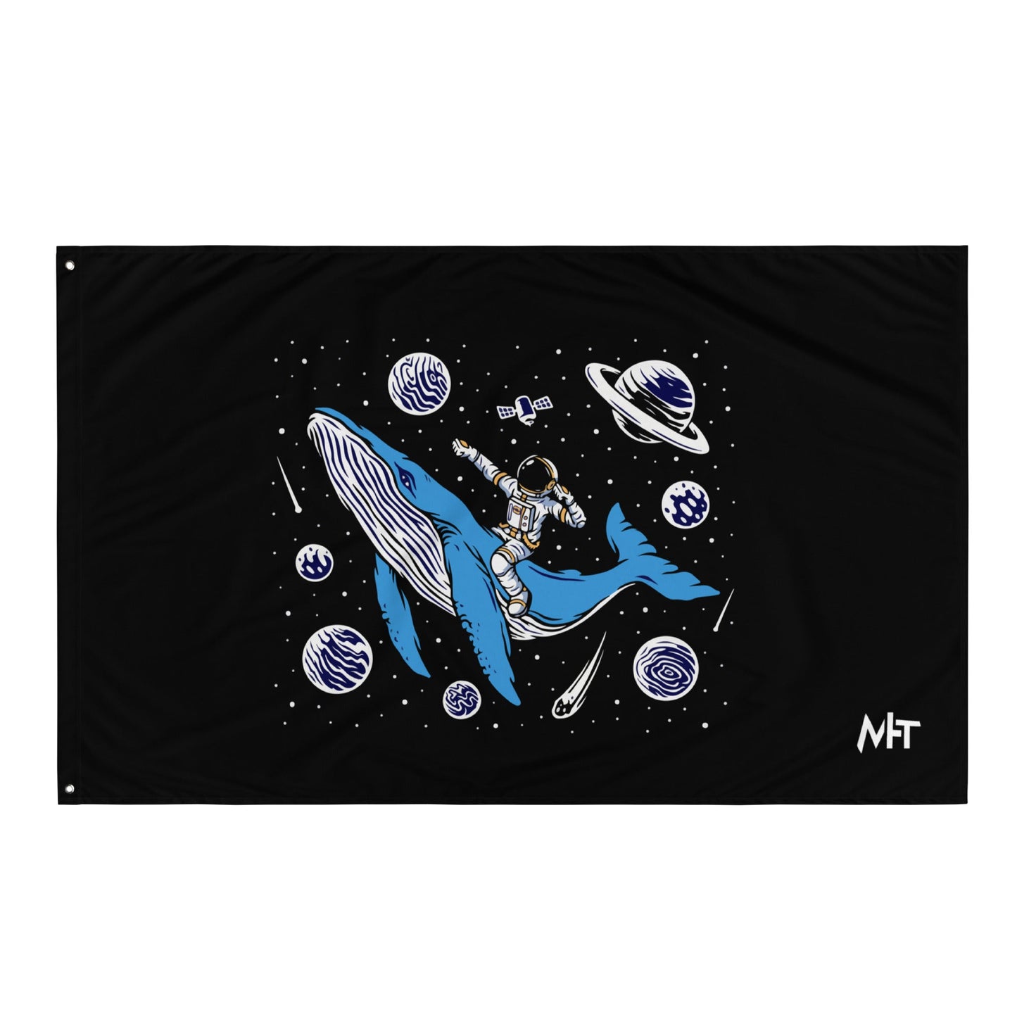 Ride a Whale - Flag by DarkByteGear