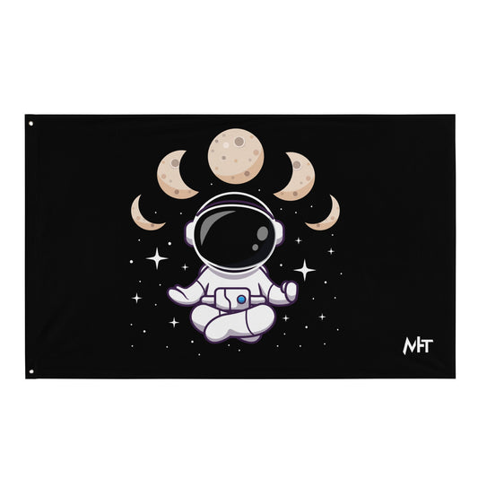 Astronaut Meditation - Flag by DarkByteGear