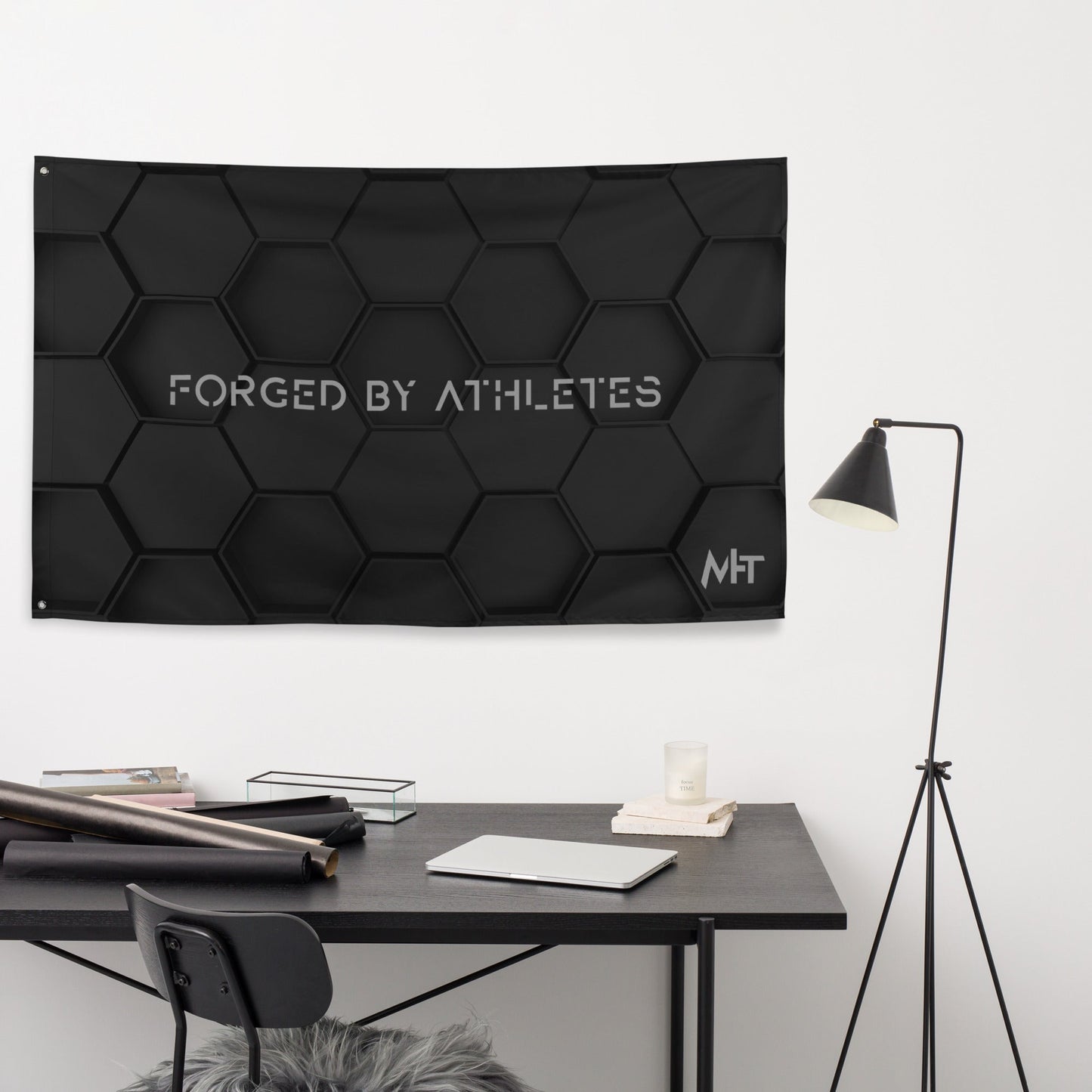 Forged by Athletes - Flag by DarkByteGear