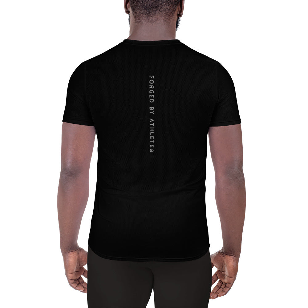 Forged by Athletes - All-Over Print Men's Athletic T-shirt by DarkByteGear