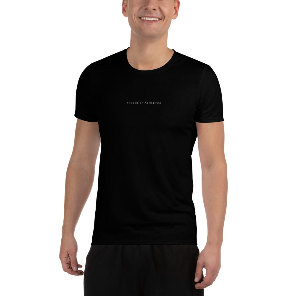 Forged by Athletes - All-Over Print Men's Athletic T-shirt by DarkByteGear