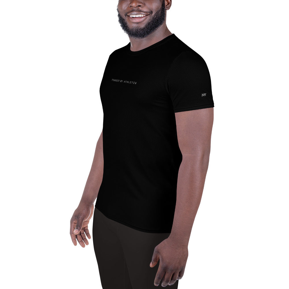 Forged by Athletes - All-Over Print Men's Athletic T-shirt by DarkByteGear