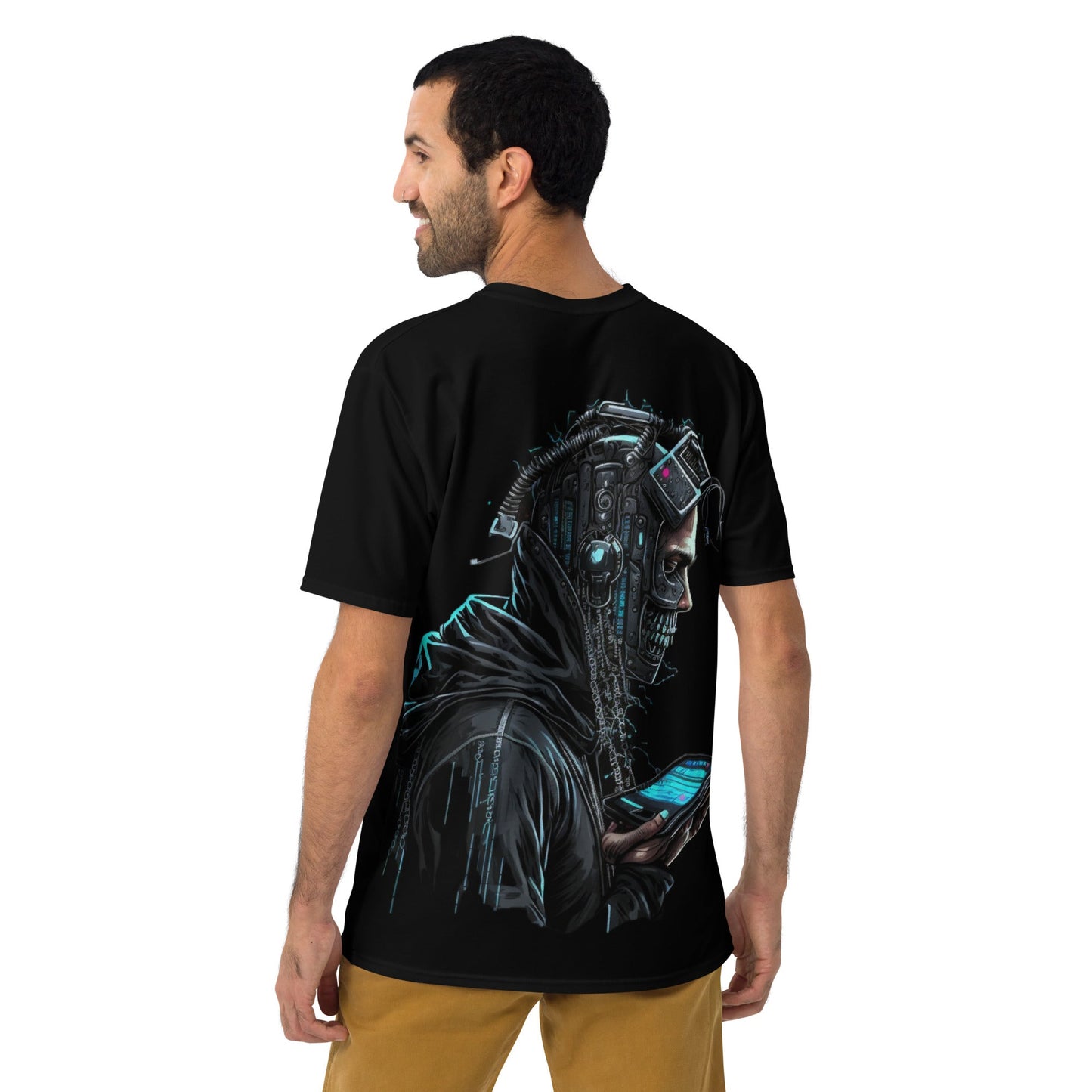 Cyberware assassin v1 - Men's t-shirt (back print) by DarkByteGear