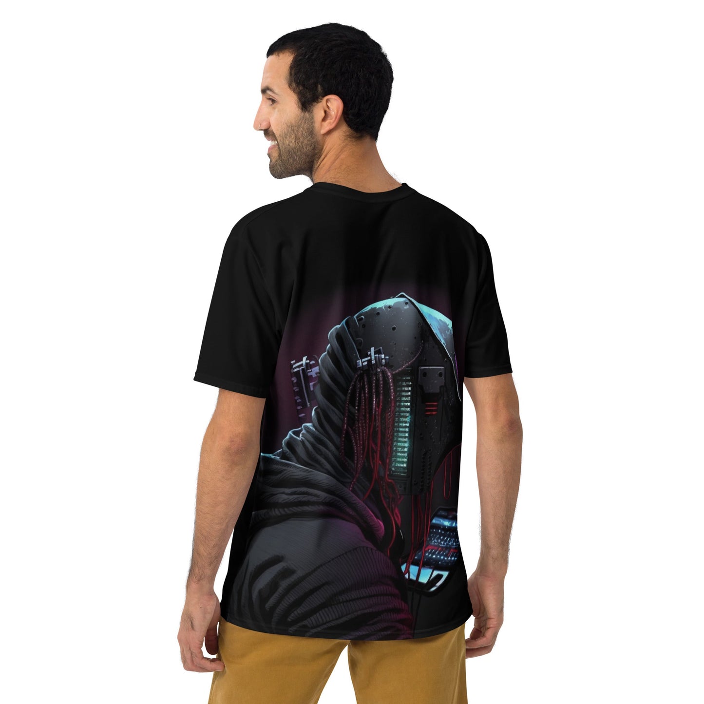 Cyberware assassin v4 - Men's t-shirt (back print) by DarkByteGear